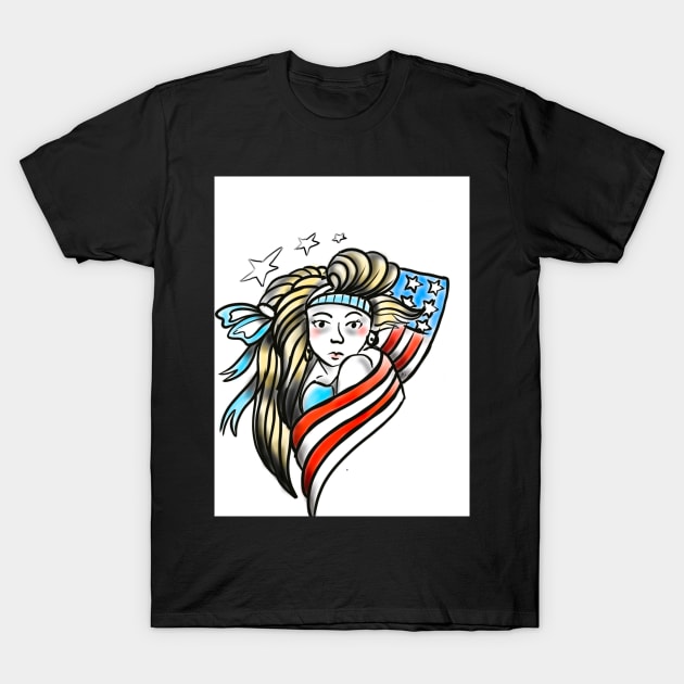 America T-Shirt by Alyka88